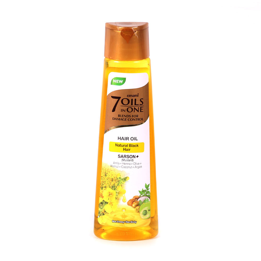 EMAMI 7 OIL IN ONE NATURAL BLACK HAIR OIL 200ML