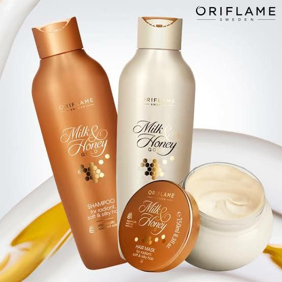 Oriflame Milk and Honey Hair Protein Treatment Shampoo + Conditioner + Hair Mask