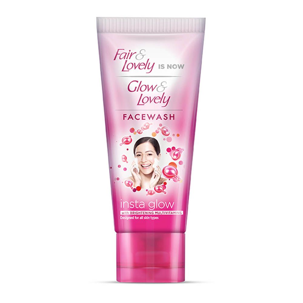 Fair & Lovely Is Now Glow & Lovely Insta Glow Face Wash, 80g