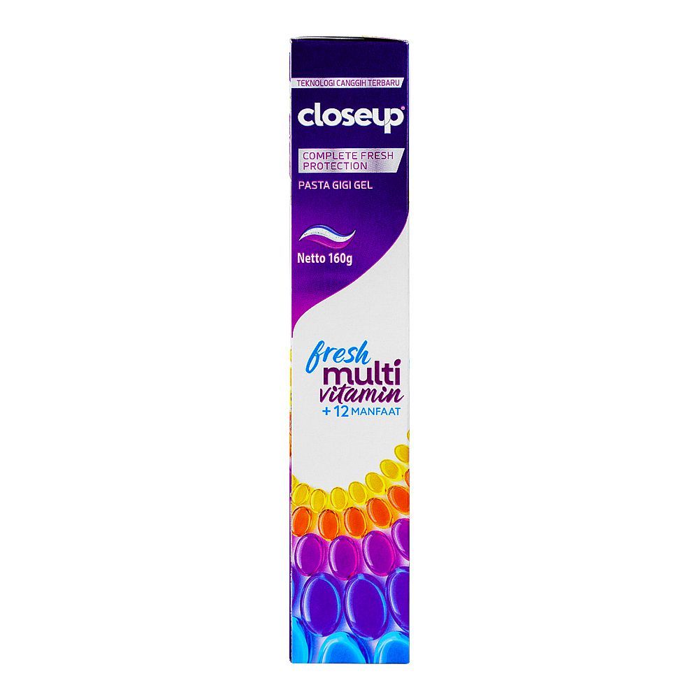 Closeup Fresh Multi Vitamin+12 Manfaat Toothpaste, Pasta Gigi Gel Toothpaste, 160g