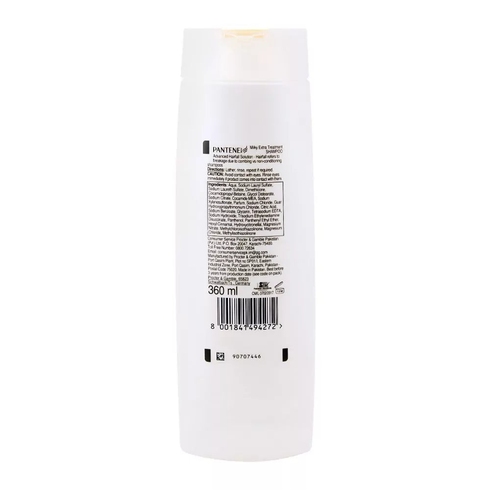Pantene Advanced Anti Hair Fall Solution + Milky Extra Treatment Shampoo, 360ml