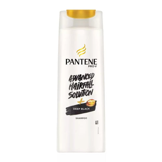 Pantene Advanced Hairfall Solution + Deep Black Shampoo, 185ml